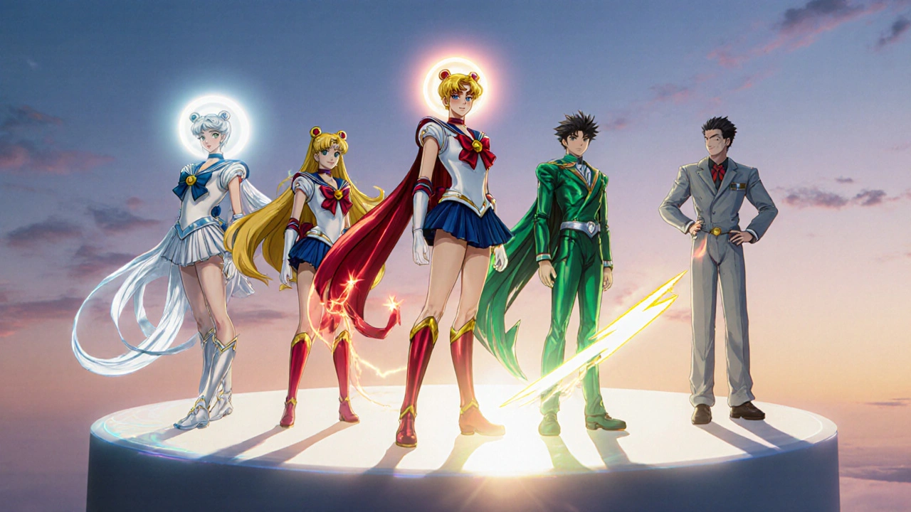 Animated heroes representing Viagra Soft, Cialis, Levitra, Stendra, and generic sildenafil lined up.