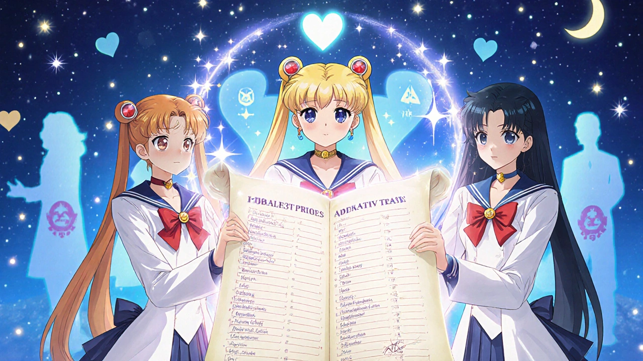 Three pharmacists holding a glowing FDA list, protecting patients with a heart-shaped aura of trust and savings.