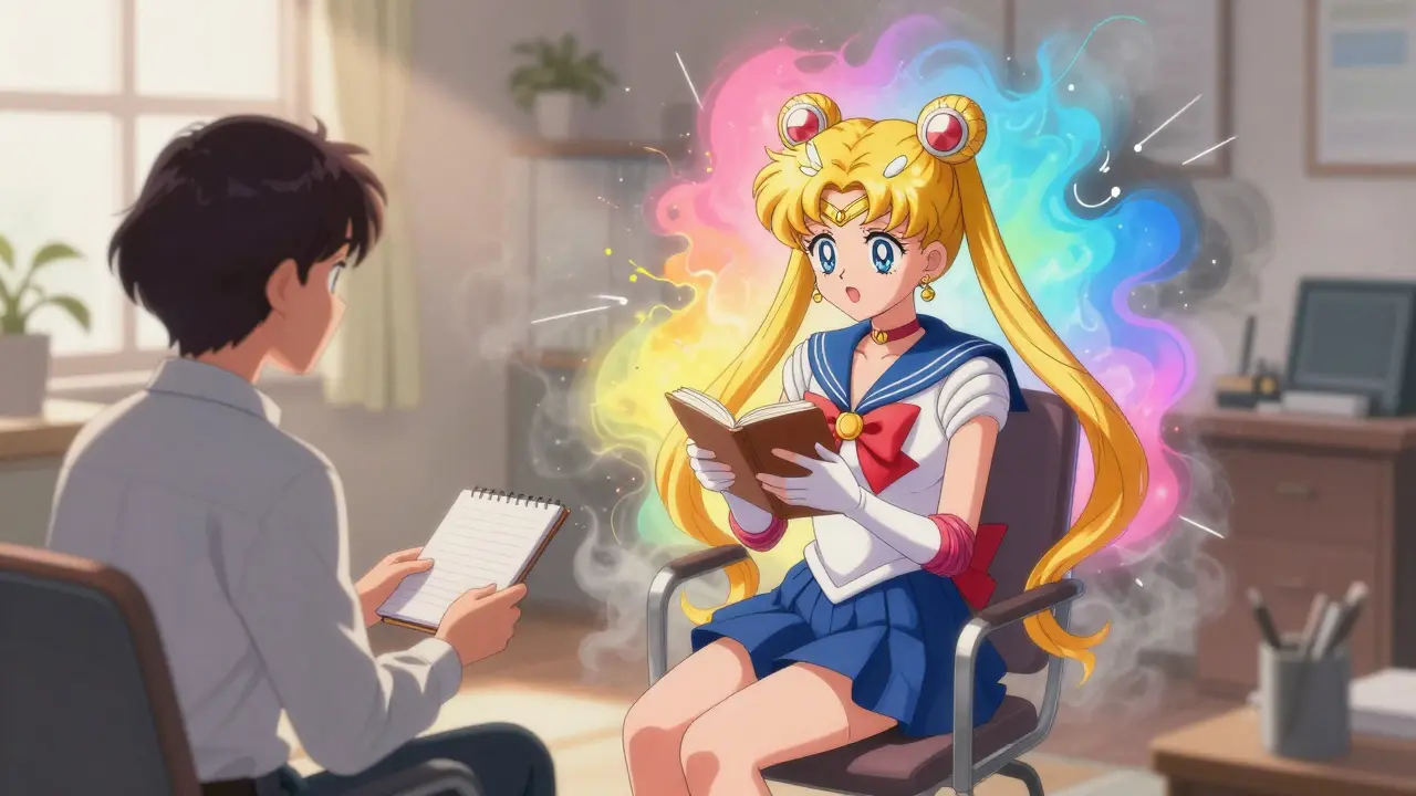 Person discussing medication changes with a doctor to regain emotional range