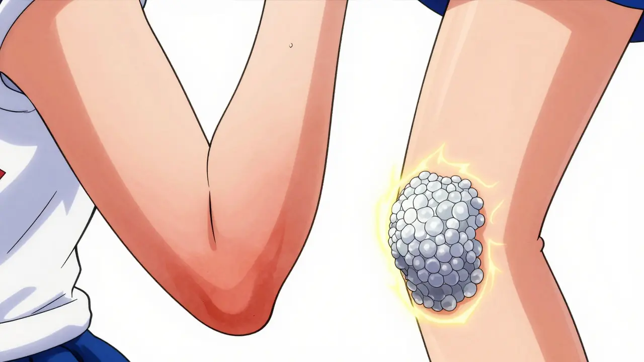 Anime comparison of eczema vs psoriasis rashes