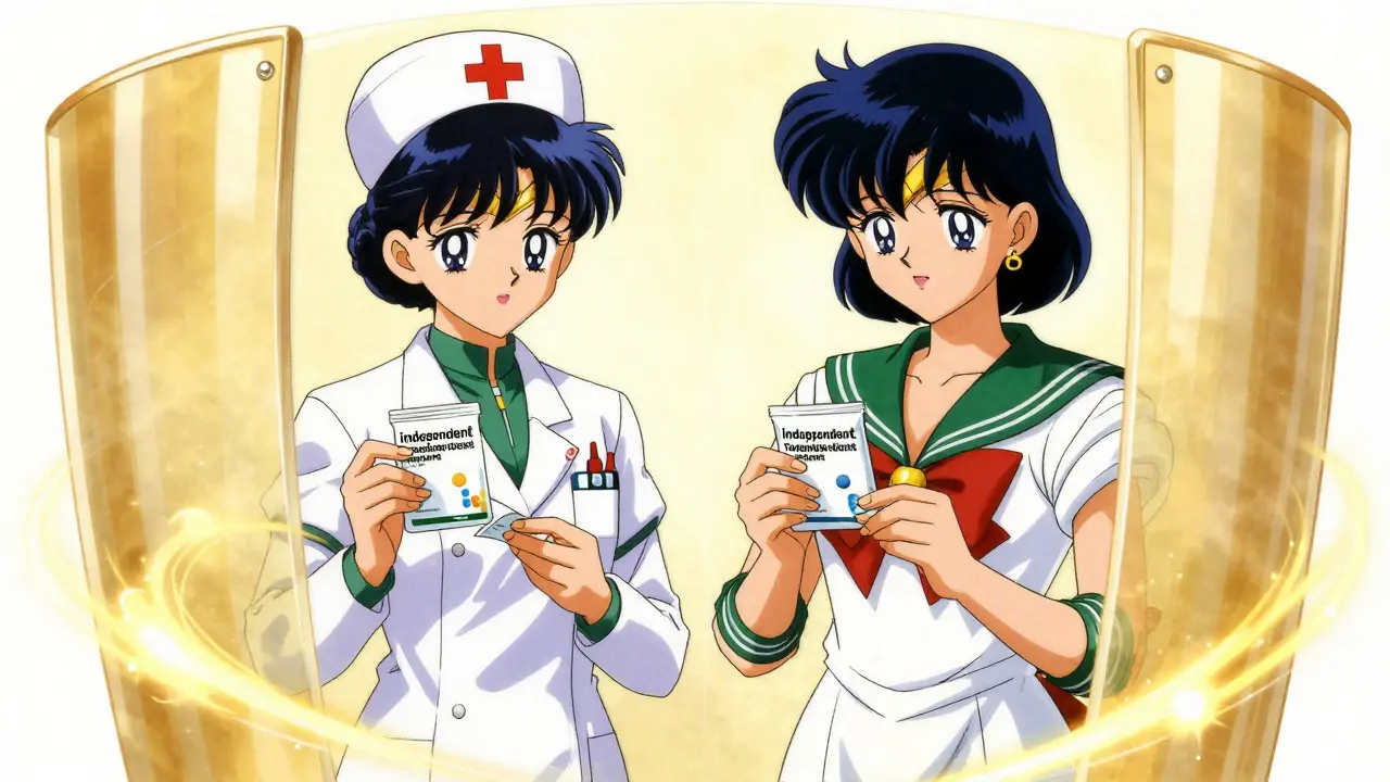Two staff members independently verifying high-alert drugs